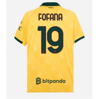 Billige Fotballdrakt AC Milan Youssouf Fofana #19 Replika Tredjedrakt 2025-26 Kortermet